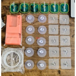 Multipurpose Hook & Magic Tape 28 pieces Combo Package