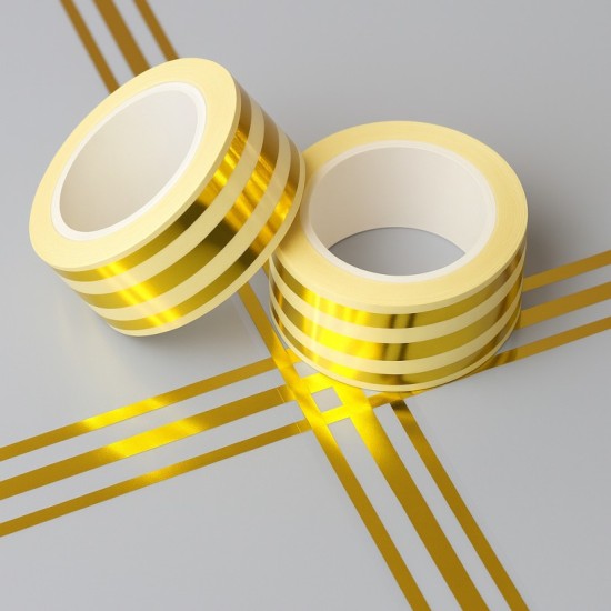 3 Line Tiles Tape - 2 PC  (নিজেই বাসার ডেকোরেশন করুন সহজেই)