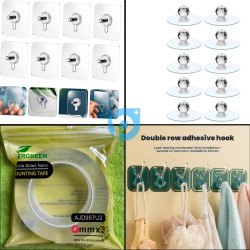 Multipurpose 3Item Hook & Double Side Tap