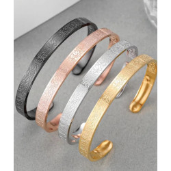 Stainless Steel Islamic Cuff Bracelet Bracelet Ayatul Kursi