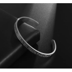 Stainless Steel Islamic Cuff Bracelet Bracelet Ayatul Kursi